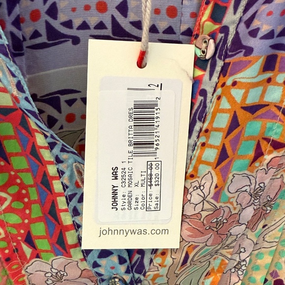 Johnny Was Garden Mosaic Tile Britta Dress - Picture 7 of 7